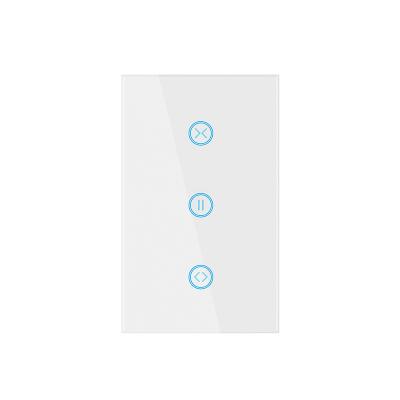 China AC Tuya WiFi Smart BR US AU AIE Touch Wall Lamp Switch Tempered Glass Remote Control Touch Screen Light Wall Switch for sale