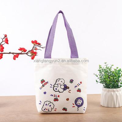 China Eco Friendly Reusable Custom Printed Textile Grocery Carry Canvas Tote Bag With Logo for sale