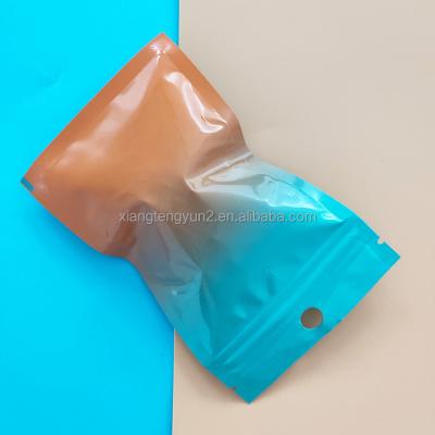 China Eco-Friendly Recyclable Aluminum Foil Packaging Bag High Quality Zipper Lock Aluminum Foil Bag for sale