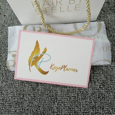 China paper & Cardboard Pink Gold Foil Business Thank You Cards With Logo For Customers Colorful Printing As Customers' Requirements for sale