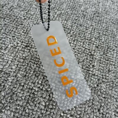 China Sustainable Luxury Cardboard Custom Design Printing Clothing Paper Swing Hang Tags With Cord /String for sale