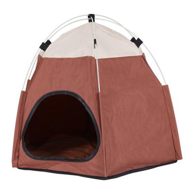 China Pet Nest Collapsible Pet Nest Semi-enclosed Convenient Stray Nest Cat Tent Washable Good Quality for sale