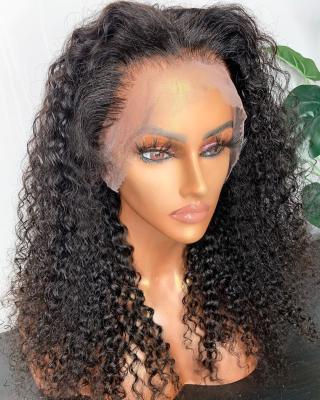 China Body Wave Connie Wigs 13x4 Afro Curly Vietnamese Wigs Cuticle Aligned Hair Lace Frontal Wigs Transparent Lace for sale