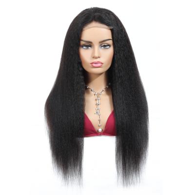 China HD Frontal Wig, Raw Swiss Virgin Hair Cuticle Aligned Wig Silky Straight Wave Brazilian Straight 360 Lace Frontal Human Hair Wig Closure for sale