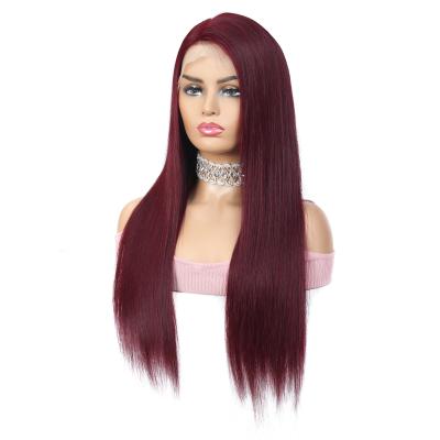 China Wholesale Connie Burgundy Silky Straight Wave,30#,27# Bone Straight Wigs Brazilian Virgin Virgin Hair Lace Front Hair Wigs For Black Women for sale