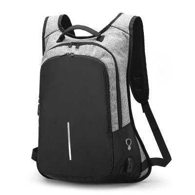 China With USB+Anti Theft Polyester Lock Backpack Waterproof Coded Anti Theft Laptop Backpack for sale