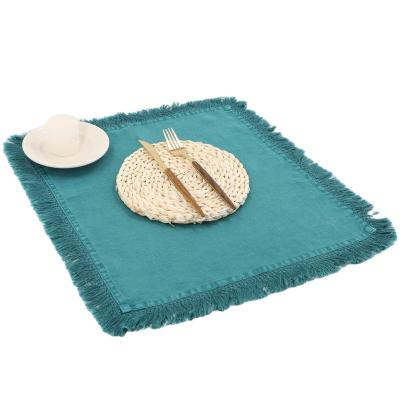 China C2U Natural Washed Linen Christmas Napkins Table for sale