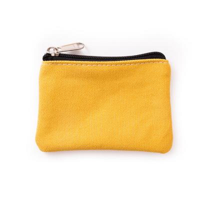 China Fashion Customized Cotton Canvas Zipper Bag Card Bag Coin Storage Bag for sale