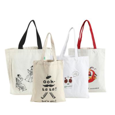 China Security Customized Advertising Recycled Pack Pouch Cotton Canvas Shopping Bag Cotton Bag for sale