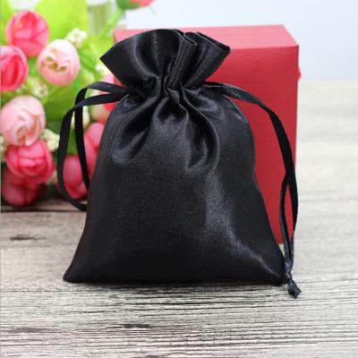 China Wholesale Drawstring Pouch Jewelry Bag Satin Bags For Hair Bundles Silk Drawstring Satin Bag Wig Packaging Bag for sale