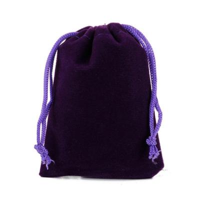 China Custom Packaging Jewelry Pouch Velvet Bags Drawstring Velvet Bag Security Customized With Logo for sale