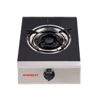 China High Quality Stainless Steel Home Appliance Hotel 1 Burner Kitchen Cooktops Modern Cabinet Propane Natural Mini LPG Gas Stove for sale