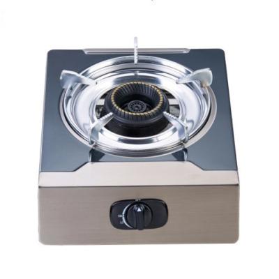 China Portable Hotel Natual Gas Burner Pipe 1 Piece With Auto Ignition Kitchen Appliances Stainless Steel Burner Gas Stove Home Cookware for sale