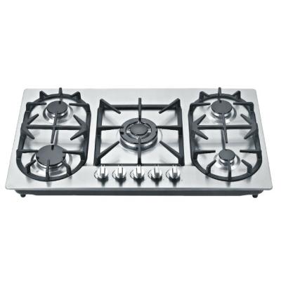 China Hotel Home Appliances 80cm Built In Stainless Steel Panel Gas Cooker Stove for sale