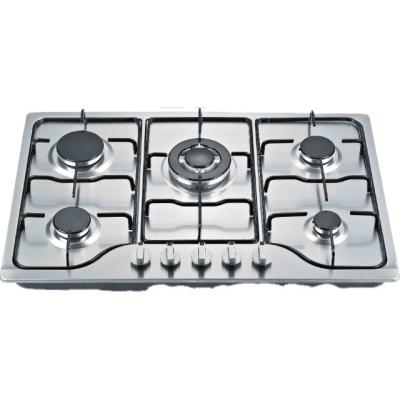 China Hotel 5 Burner Enamel Painting Standing Model Hob Kitchen Propane Gas Stove for sale