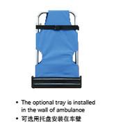 China Two Folding Foldaway Emergency Urgent Medical Stretcher Light Weigtht Support for sale