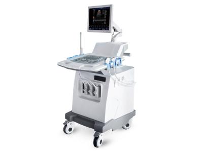 China Full-digital Color Doppler Medical Ultrasound Machine Diagnostic System with mobile trolley for sale