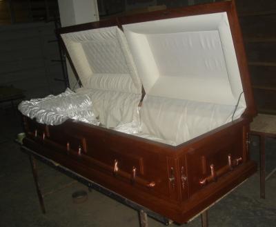 China Rental Casket Insert 5Ply Corrugated Cardboard Coffins for Green Care for sale