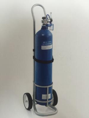 China Hospital 6L 8L 10L Oxygen Cylinder , Mobile Medical Cylinder With Trolley for sale