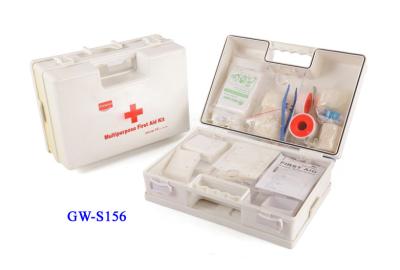 China Hanging Wall Type Plastic Box Health Care First Aid Kits For 1-5 Persons Use for sale