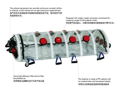 China Negative Pressure Isolatioin Medical Emergency Stretcher Of Plastic for sale