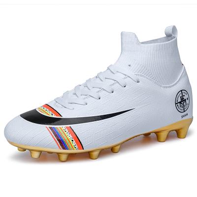 China SIZE 35-45 Rubber Orange Soccer Boots For Boys High Top Mens Soccer Boots Soccer Cleats Soccer Shoes Football Boots for sale