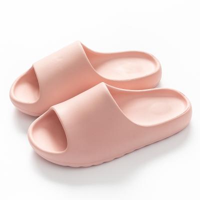 China Unique Durable Thick EVA Indoor Shoes Men Women Flat Slides Couple Soft Non-slip Home Shoes Slippers for sale