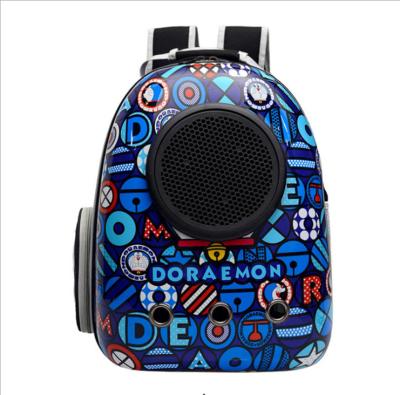 China New Design Print Breathable Tote Pet Travel Bag Breathable Pet Cat Backpack Carrier Pet Supplies for sale