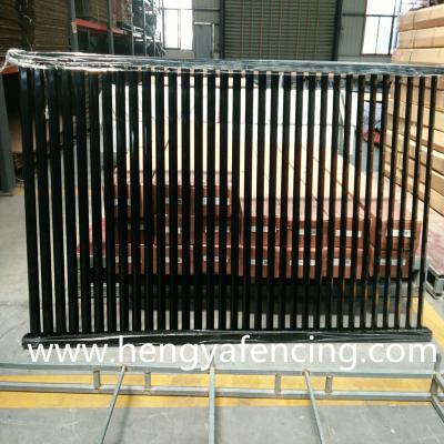 China Easily Assembled Ornamental Garden Powder Coated Black Metal Panel Aluminum Fence for sale