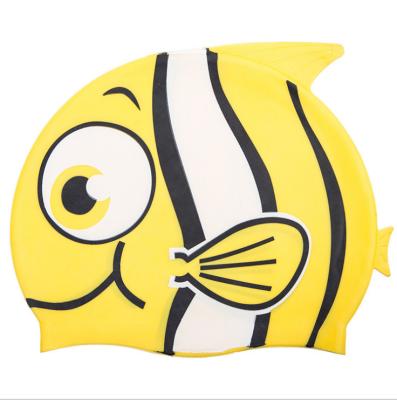 China 2022 Hot Selling Eco-friendly Durable Waterproof Kid's Swim Cap Cute Cardboard Hats Custom Made With Names Logo Printing for sale