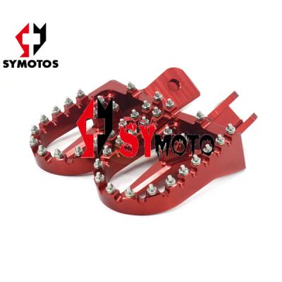 China Alloy CNC Nail Foot Pedal Mine Dirt Bike Spare Parts Footpeg for sale