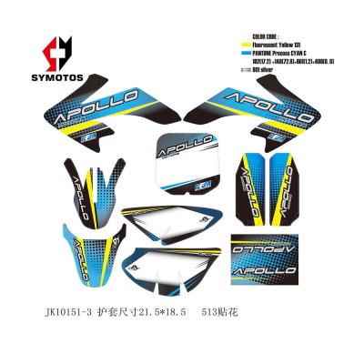 China PVC+3M or 512 Mine CRF50 Mini Bike PVC Stickers Graphics 3M Stickers for sale