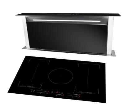 China Stylish Downdraft Extractor Kitchen Downdraft Range Hood with Induction Hob Combination for sale