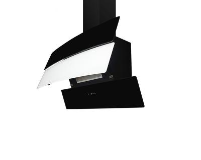 China Hotel Style Black / European Glass Fireplace White Hood for sale