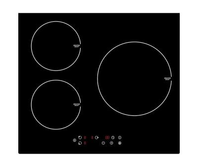 China Hotel 3 burner built in induction hob for sale