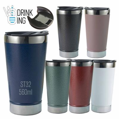 China 16oz Copo Termico Travel Disposable Double Walled Mug Cool Tumbler 304 Stainless Steel Vacuum Beer Cup With Beer Opener for sale