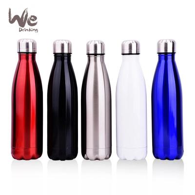 China SC02 500ml 17oz Kola Shape Outdoor Sustainable Vacuum Insulated Double Wall Stainless Steel Metal Water Bottle for sale