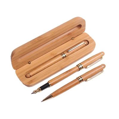 China office & School Ball Pen Eco Friendly Wood Bamboo Pen With Custom Logo Printing Promo Pen for sale