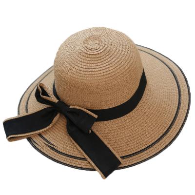 China Eco-friendly New Product Dark Gray Color Sky Blue Color Camel Color Straw Hats for sale