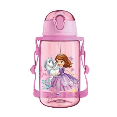 China Tropical Disney Cup / Wonder Sophia Children's Strap Straw Cup Water Cup Drinking Kettle for sale