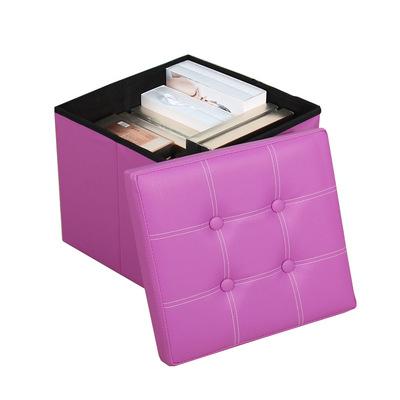 China Household Foldable Daily Necessities Storage Boxed Stool Creative Living Room Storage Organization Stool New for sale