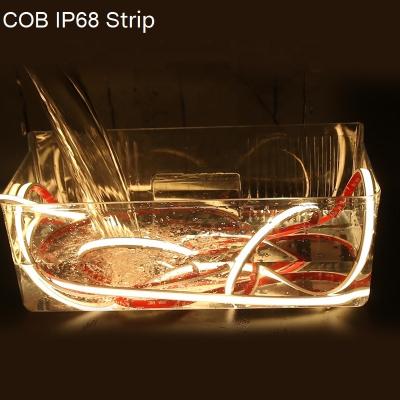 China Kluzled IP68 Residential Waterproof Dotless Flexible COB Led Strip 480led CRI90 Wall Ceiling Decoration COB Strip for sale