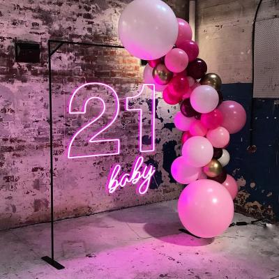 China Kluzled 2022 Buildings Acrylic Neon Signs Kids Gift Idea Led Neon Sign Hot Selling Custom For Decoration for sale