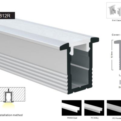 China Kluz OEM Series LED Aluminum Custom Recessed Aluminum Profile For Strip Lights Custom Aluminum Profiles for sale