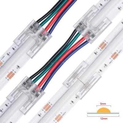 China Connect Led Strips Kluz 2pin 3pin 4 Terminal 8mm 10mm L Shape LED Connector For Connecting LED Strips Accessories for sale