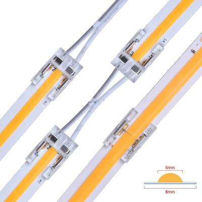 China Kluz Aluminum terminal 8mm 2pin 3pin 4 10mm L form LED connector to connect 2216 2835 5050 RGB LED accessories for sale