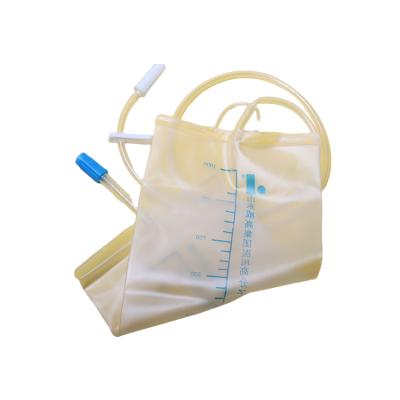 China New Developed Professional Deluxe PVC Urine Drainage Bag 1000ml Luxury External Drainage Bag for sale