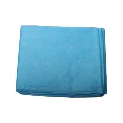 China Medical Care Top Quality Bedspread Protective Sheet Medical Disposable Blue Bed Sheet Very Nice Medical for sale