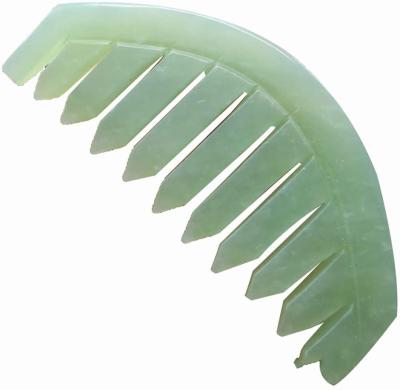 China Traditional Chinese Nature Massage Spa Hand Held Acupuncture Jade Comb For Head Therapy Trigger Point Treatment Face Scrapper for sale