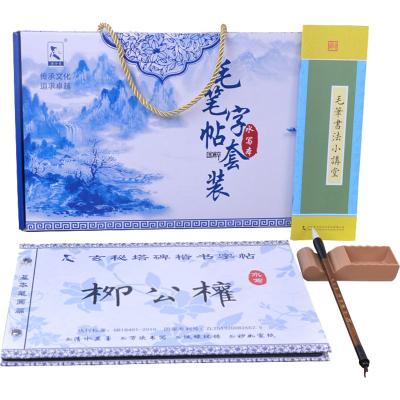 China Eco - Friendly Reusable Chinese Calligraphy Set Eco In Box Water Writing Common Traditional Calligraphy Brush for sale